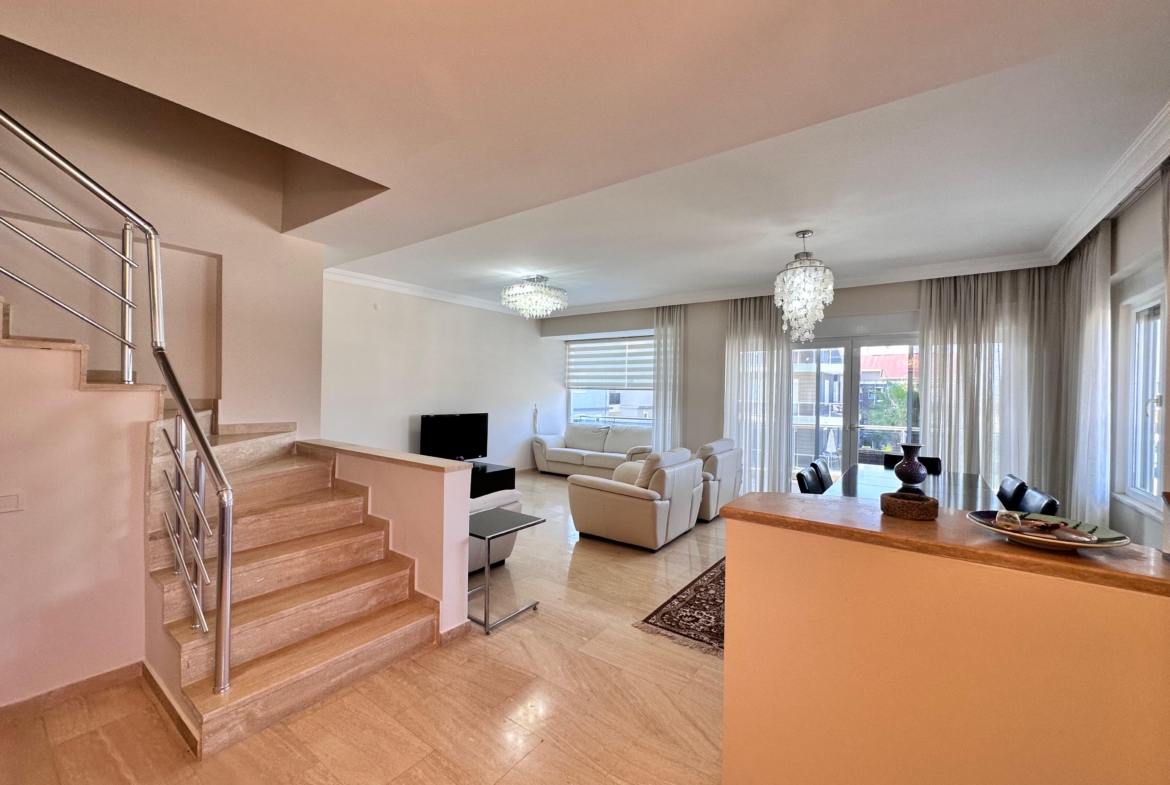 3+1 Duplex Apartment Fully Furnished For Sale